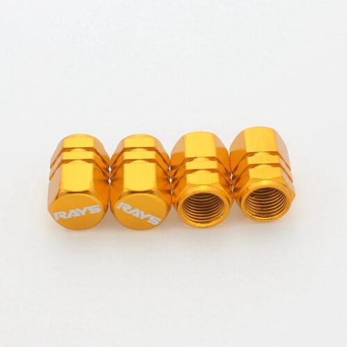 Rayons En Or 4pcs - Capuchon De Assujetde Roue De Voiture, Accessoires, Mugen Advan Renci, Volk, Ssr, Asy Xxr, Elli Rim, Dust Caps, 4 Pièces