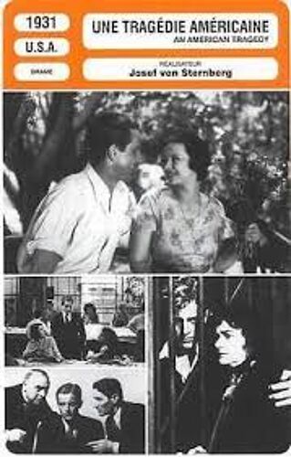 Fiche Monsieur Cinéma Une Tragédie Américaine