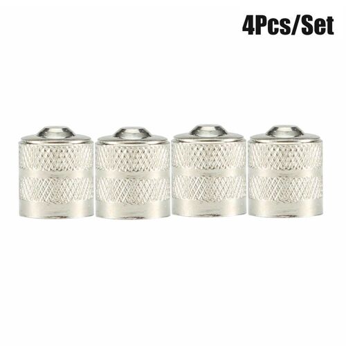 4pcs-Silver - Capuchon De Assujetd'air En Cuivre, Tige De Roue De Vélo, Voiture, Camion, Moto