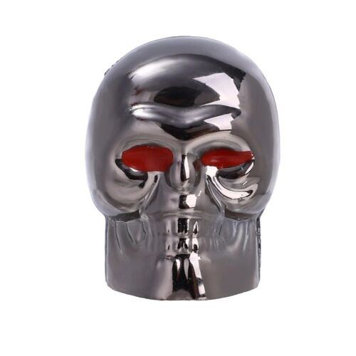 Gris Titane - Capuchon De Tige De Assujetde Crâne De Voiture, Décor Personnalisé, Roue De Voiture De Moto, Antirouille, Capuchons De Crâne En Cuivre, Universel