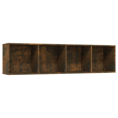 vidaXL Bibliothèque/Meuble TV Chêne fumé 143x30x36cm Bois d'ingénierie