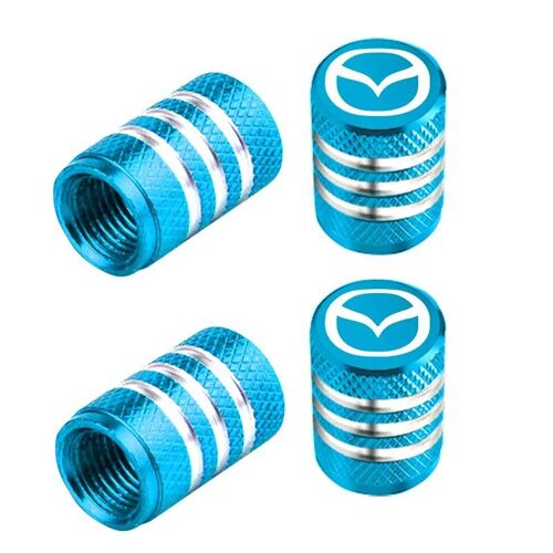 Bleu Ciel - Bouchons De Valve Anti-Poussière Pour Voiture Mazda 3 6 Atenza Axela Demio Cx3 Cx5 Mp Ms Jas8, Accessoires Décoratifs, 4 Pièces