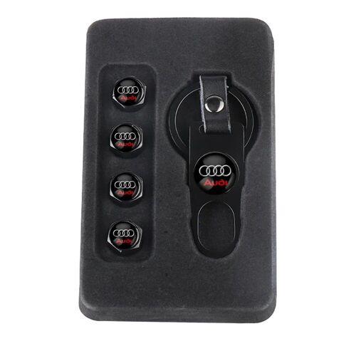 5pcs Pour Audi - Bouchons De Tige De Assujetde Roue De Voiture En Métal 3d, Accessoires Automobiles, Clé Jofor Audi A5, Horizon C6, C5, A1, A7, A8, Q2, Q3, S3, A4, B5 Gods A3, 8p, 8v, 8l