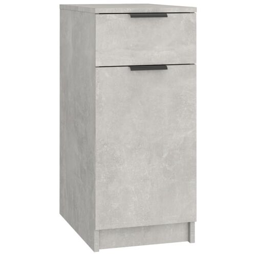 vidaXL Armoire de bureau Gris béton 33,5x50x75 cm Bois d'ingénierie
