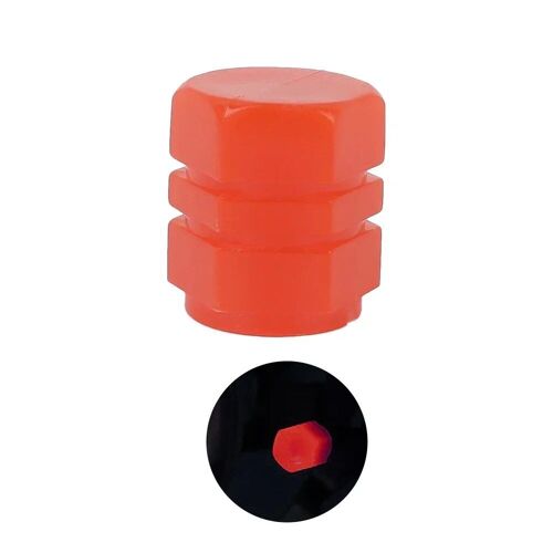 1pcs Rouge - Bouchons De Assujetuniversels Pour Voiture, Auto, Moto, Vélo, Structurels Ent, Brillant La Nuit, Roue, Moyeu, Tige