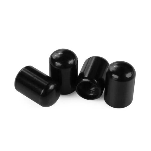 4pc-No Logo-Black - Bouchons De Tige De Assujetde Voiture En Alliage, Couvercle Anti-Poussière De Assujetde Roue Automatique, Accessoires De Voiture Pour Honda Civic Type R Fk8 Type S, Délit De Résubdivision