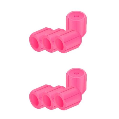 8pcs Roses - Bouchons De Assujetshoous Opathy, Moyeu De Roue De Voiture, Brillant, Anti-Poussière, Couvercles De Tige De Jante Décoratifs, Accessoires Extérieurs Automatiques