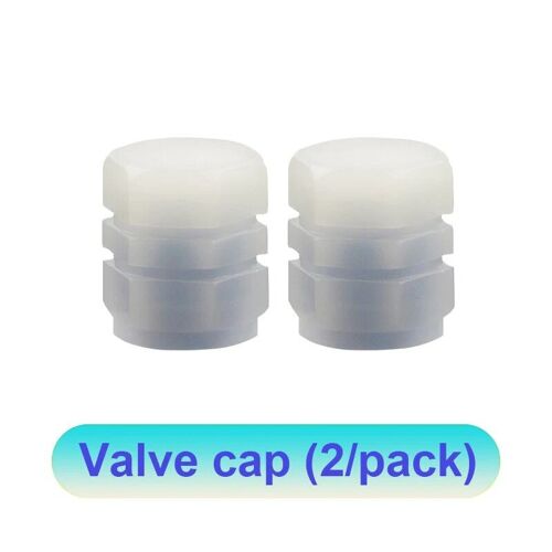 2pcs Bleu - Capuchon De Valve De Pneu Lumineux Universel, Plastique Abs, Anti-Poussière, Accessoires, Couvre-Tiges De Pneu, Application Voiture, Moto, Vélo
