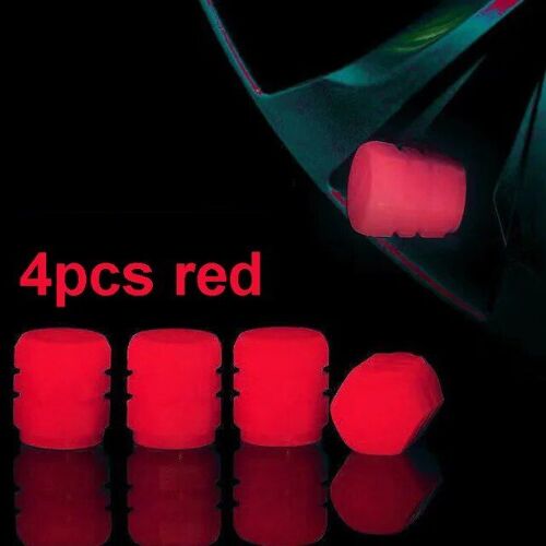 4pc Rouge - Bouchons De Assujetde Voiture Shoous Opathy, Décoration Structurels Ente Plonger Oyante De Nuit, Moto, Vélo, Roue De Vélo, Moyeu De Roue, Bouchons De Assujetuniversels