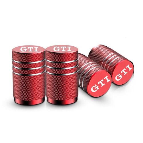 Rouge - Bouchons De Assujetde Roue De Voiture, Couvercles De Tige, Antipoussière, Étanches, Gti Volkswagen Vw Polo Golf R400 Tcr Mk2 Mk4 Mk5 Mk6 Mk7