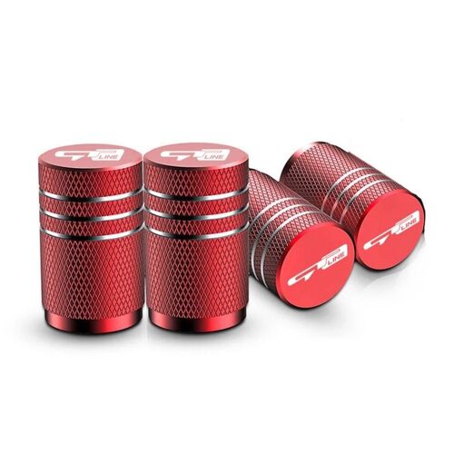 Rouge - Bouchons De Assujetde Roue De Voiture, Couvercles De Tige, Antipoussière, Étanches Pour Kia Sportage Rio Ceed Proceed Sorento Picanto Optima Niro