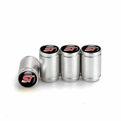 Argent - Bouchons De Assujetde Roue De Voiture En Métal Avec Logo St, Capuchons De Tige D'étanchéité, Pièces Automobiles, Vélo, Camion, Moto, Accessoires, Haute Qualité