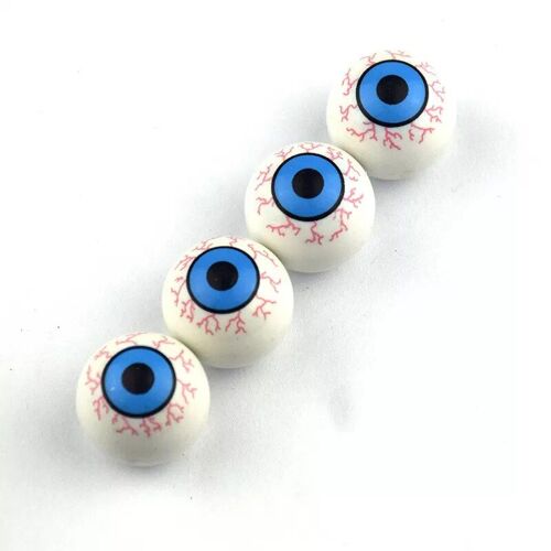 4pcs Globe Oculaire - Bouchons De Assujetde Roue De Voiture, Capuchons De Tige De Assujet, Boule De Visage En Polaire Jaune, Antirouille, Noyau En Cuivre, Moto, Vélo, Housses Anti-Poussière, Drôle, 4 Pièces