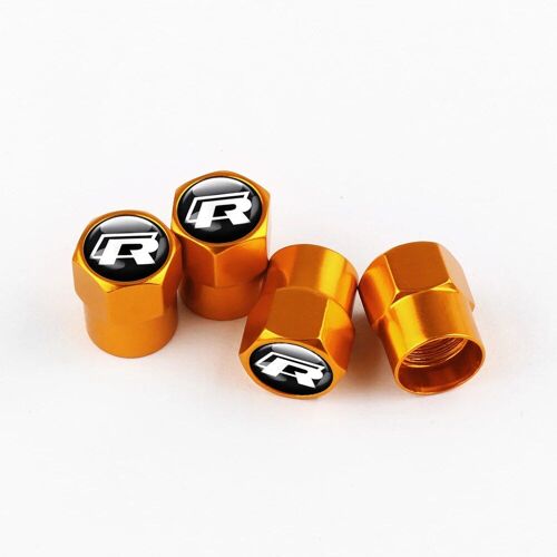 Vw R-Gold - Bouchons De Assujetde Roue De Voiture Étanches, Couvercles De Tige, Antipoussière, Volkswagen, Vw Golf 7, 6, 5, 4, Polo, Tiguan, Passat, Gods, Jetta, Touran