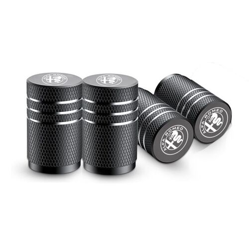 Noir - Bouchons De Assujetde Roue De Voiture Pour Adieu, Romeo Gigreg Stelvio Giulietta 156 159 147, Couvercles De Tige, Antipoussière Étanche