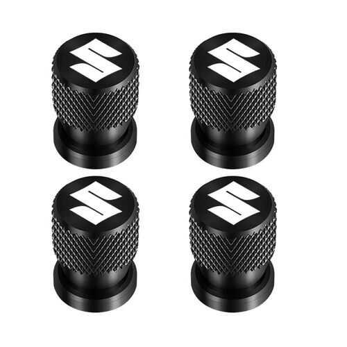 Noir - Bouchons De Assujetde Roue De Voiture En Alliage D'aluminium, Porte-Clés En Métal, Haute Qualité, Suzuki Jimny Grand Vitara Sx4 Swift Alto