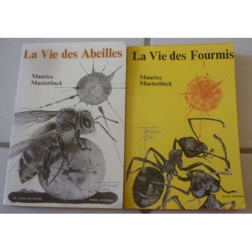 Maurice Maeterlinck : La Vie Des Abeilles + La Vie Des Fourmis (Livre De Poche 1970)