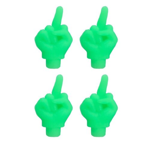 4pcs Vert - Bouchons De Assujetde Roue De Vélo De Moto Plonger Oyant De Nuit Structurels Ente, Bouchons De Tige De Moyeu De Roue, Décoration De Voiture Shoous, 4 Pièces