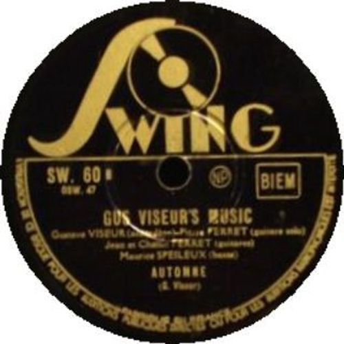 Gus Viseur's Music – Automne / Daphne Sw 60 Swing, 1938 78 Tours Phonographique