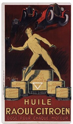 Affiche Huile Raoul Citroen