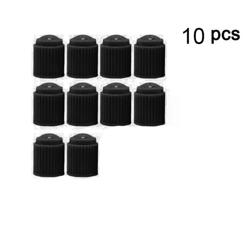Noir 10pcs - Bouchons De Assujetanti-Poussière En Plastique Noir Pour Voiture, Bouchons De Assujetde Vélo, Couvercles D'anneau En Caoutchouc O, Forme Bretonne