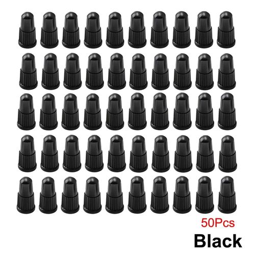 50pcs - Bouchon De Valve De Vélo Presta En Plastique, 50 Pièces, Couvre-Pneus De Vélo De Style Français, Anti-Poussière