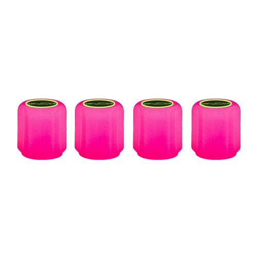 4 Pièces - Bouchon De Valve Lumineux Rose Violet, Couvercle Anti-Poussière, Roues Universelles, Jante De Pneu De Voiture, Moto, Vélo, Nuit