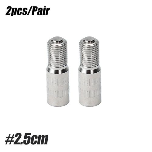 25 Mm - Bouchon De Valve À Vis, 1 Paire,Tige D'extension De Roue, Adaptateur D'extension De Capuchon De Pneu Pour Voiture Et Camion, En Laiton Chromé