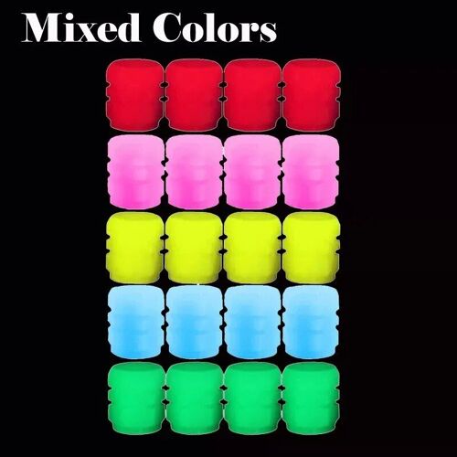 20 Pcs 5 Couleur - Bouchon De Valve Anti-Poussière Universel, Accessoires Décoratifs Pour Moyeu De Roue De Voiture, Moto, Vélo