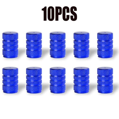 Blue 10pcs - Bouchons De Assujetà Tige En Alliage D'aluminium, Anti-Poussière, Pour Voiture, Camion, Vélo