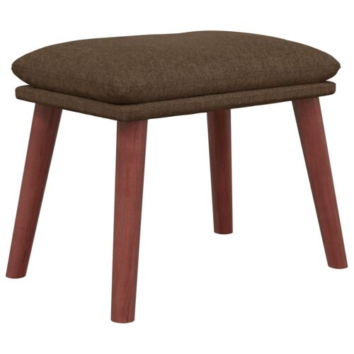 Vidaxl Repose-Pied Marron 45x29,5x35 Cm Tissu