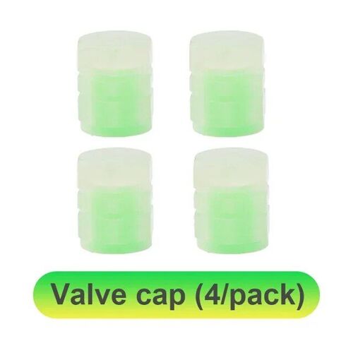 4pcs Vert - Bouchon De Assujetuniversel Shoous Opathy, Plastique Abs, Anti-Poussière, Pneus, Accessoires, Couvercles De Tige, Application, Voiture, Moto, Vélo