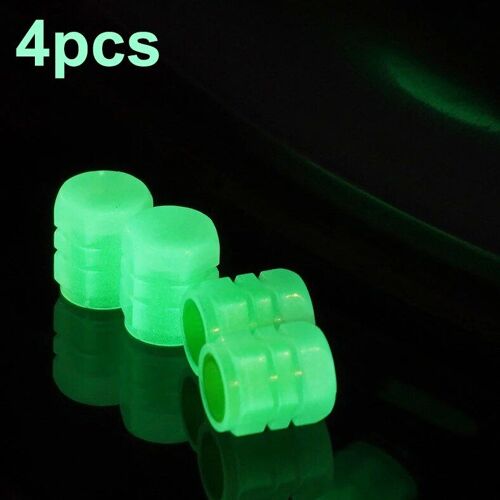 4pcs Vert - Bouchon De Assujetshoous Avec Logo Vip Pour Voiture, Décoration De Couverture De Buses, Valves Anti-Poussière Et Lumineuses, Moto Et Vélo