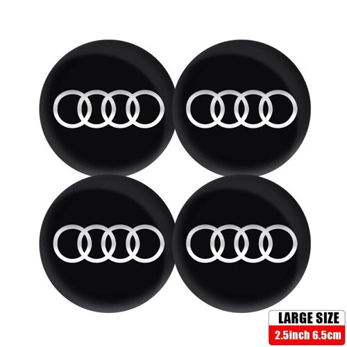 Autocollant Bl Sl 65 Mm - Autocollant D'insigne D'emblème De Capuchons De Moyeu De Roue De Voiture, Décoration Pour Audi Rs S, A3, A4, B8, 8p, 8v, Horizon C7, A5, Q5, B7, Dieux B9, Q7, A1, A7,4 Pièces