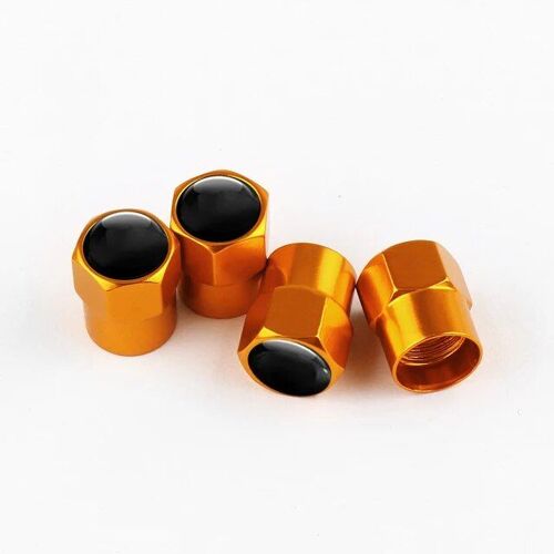 Or Pour Le Siège - Capuchons De Tige De Assujetde Roue Automatique En Métal Pour Siège, Emblème Fr, Couvercle Anti-Vol, Style De Voiture, Haute Qualité, Mode, 4 Pièces Par Ensemble