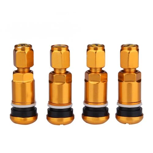 Or - 4 Pcs Voiture Nipple Caps Universel En Métal De Voiture Moto Tubeless Roue Pneu Valve Tiges Caps Pneu Air Valve Tiges Valve Stems & Caps