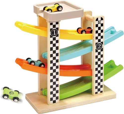 Top Bright Jouet Rampe De Course En Bois Pour Garçon 2 Ans, Jeu Voiture Pour 12 18 Mois - Rampe De Voiture Pour Enfant 1 An