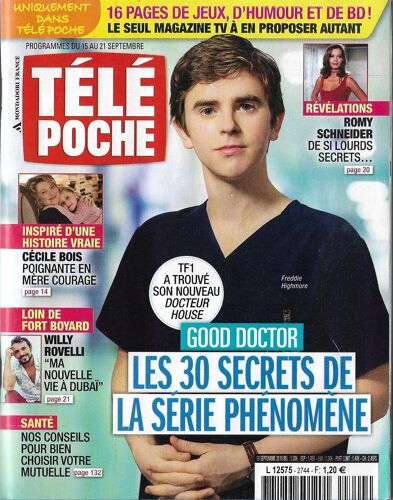 Tele Poche 2744 Gold Doctorat Cécile Bois Willy Rovelli Romy Schneider