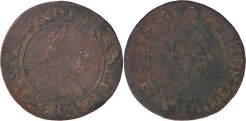 France - 1618 - Double Tournois - Villeneuve (R) - Louis Xiii - Cgkl#480 - 09-030|Fs02b10