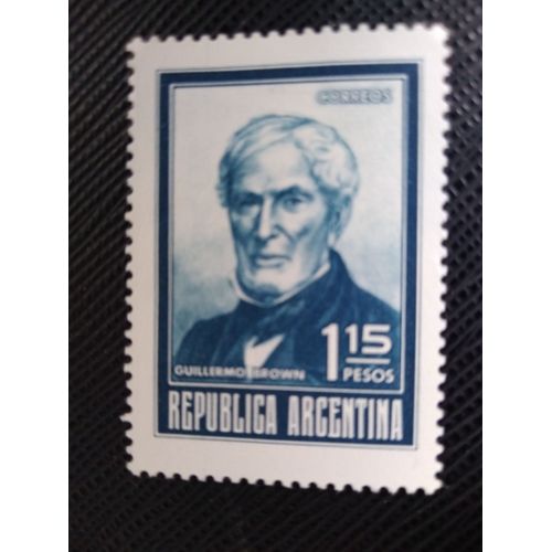 Timbre Argentine Yt 921 Guillermo Brown (1777-1857) 1972 ( 141207 )