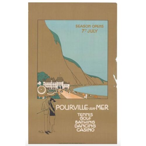 Affiche Pourville Sur Mer