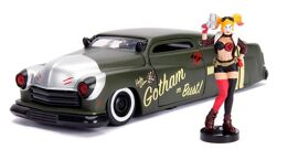 Dc Bombshells Hollywood Rides 1/24 1951 Mercury Métal Avec Figurine Harley Quinn