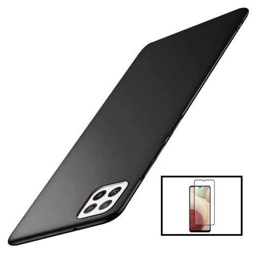 Kit Film Verre Trempé 5D Full Cover + Coque SlimShield pour Samsung Galaxy A22 5G - Noir