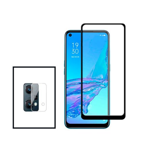 Kit Film Caméra Arrière + Verre Trempé 5d Full Cover Pour Realme 9 Pro - Transparent / Noir