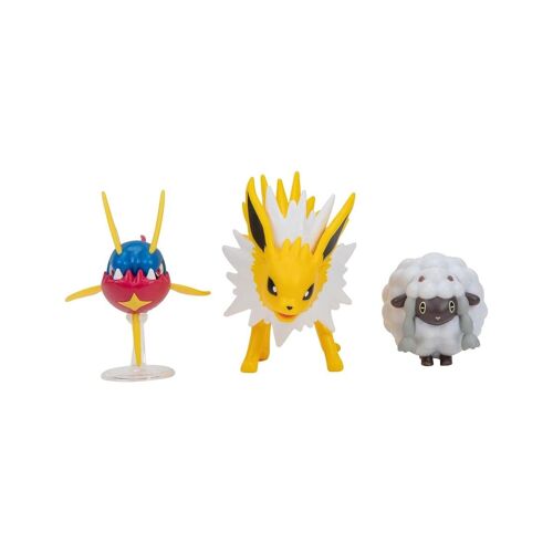 Pokémon - Pack 3 Figurines Battle Figure Set Moumouton, Carvanha & Voltali