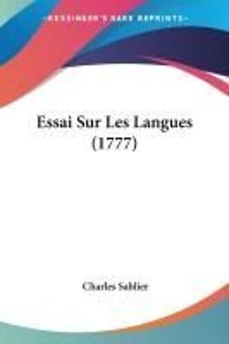 Essai Sur Les Langues (1777)