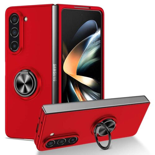 Coque pour Samsung Galaxy Z Fold 5 5G - housse etui rigide bague anti choc magnetique - ROUGE