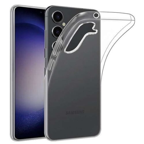 Coque pour Samsung Galaxy S23 FE 5G - housse etui silicone gel fine + verre trempe - TRANSPARENT TPU