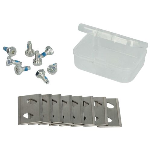 vhbw 8x Lames remplacement pour Arnold 1111-M6-1008 pour tondeuse - Lames de rechange, argenté, acier chrome-carbone