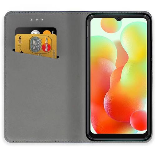 Housse pour Xiaomi Redmi 12C / Redmi 11A / Poco C55 - etui coque pochette portefeuille + film ecran - NOIR MAGNET